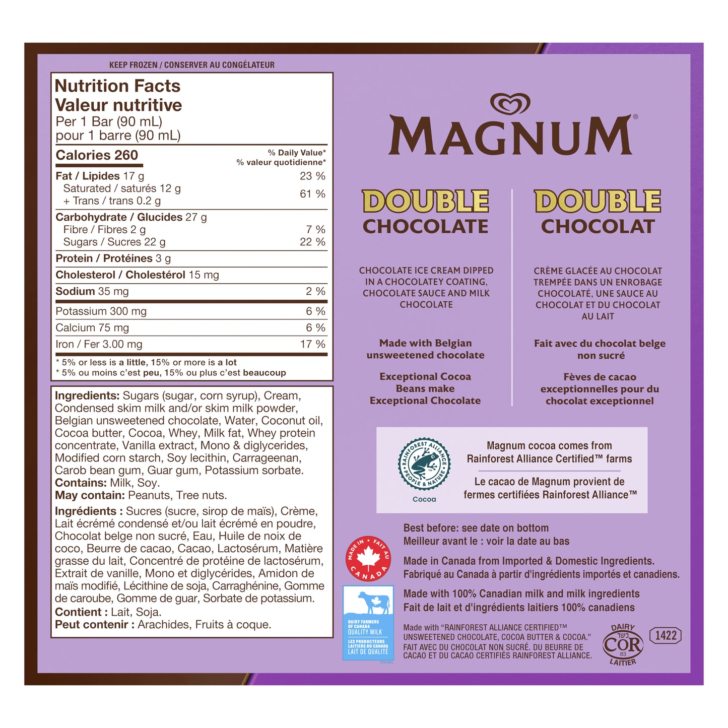 Magnum Double Chocolate Ice Cream Bars
