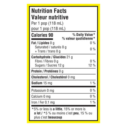 SpongeBob SquarePants™ Popsicle (Nutrition)