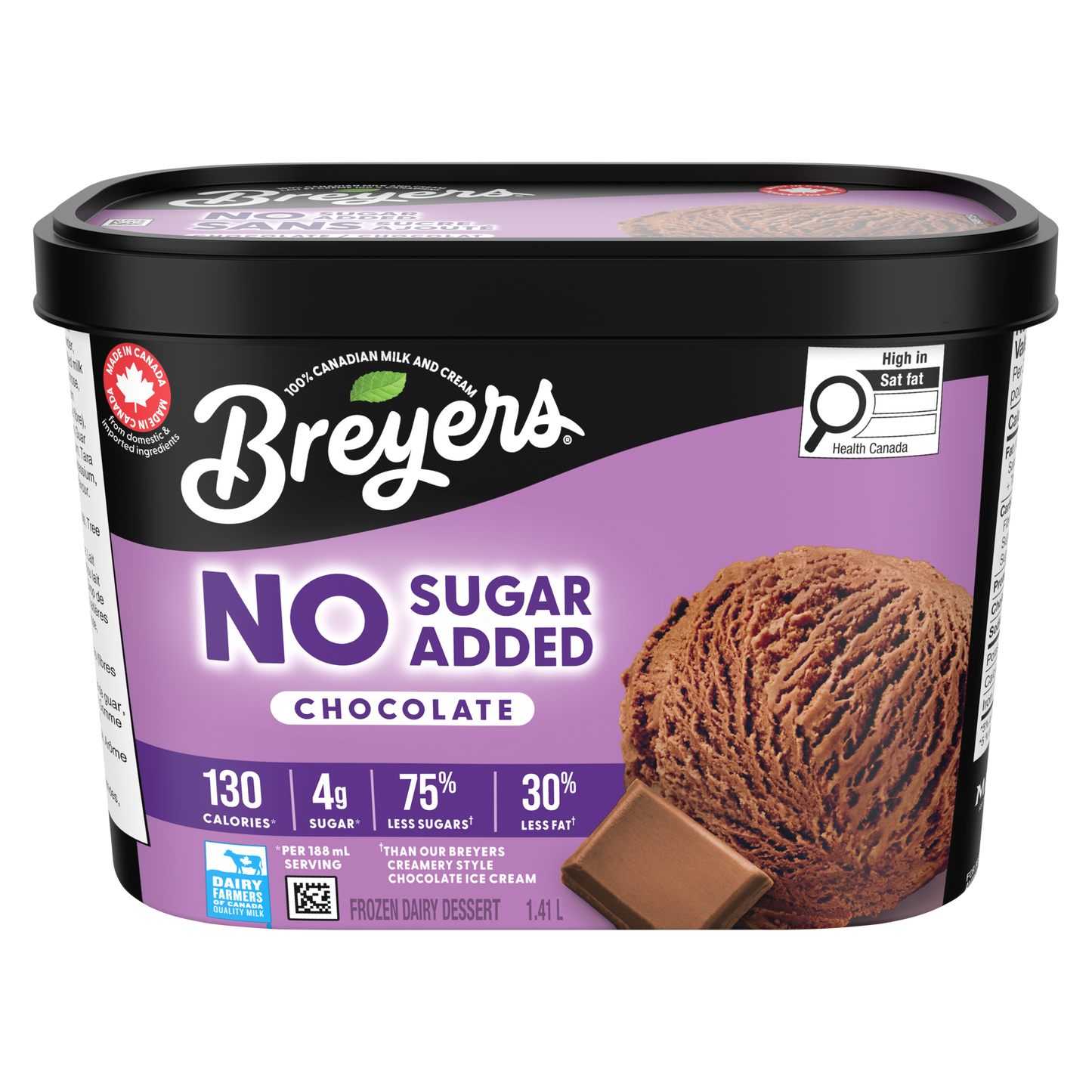 Breyers No Sugar Added Chocolate 1.41L