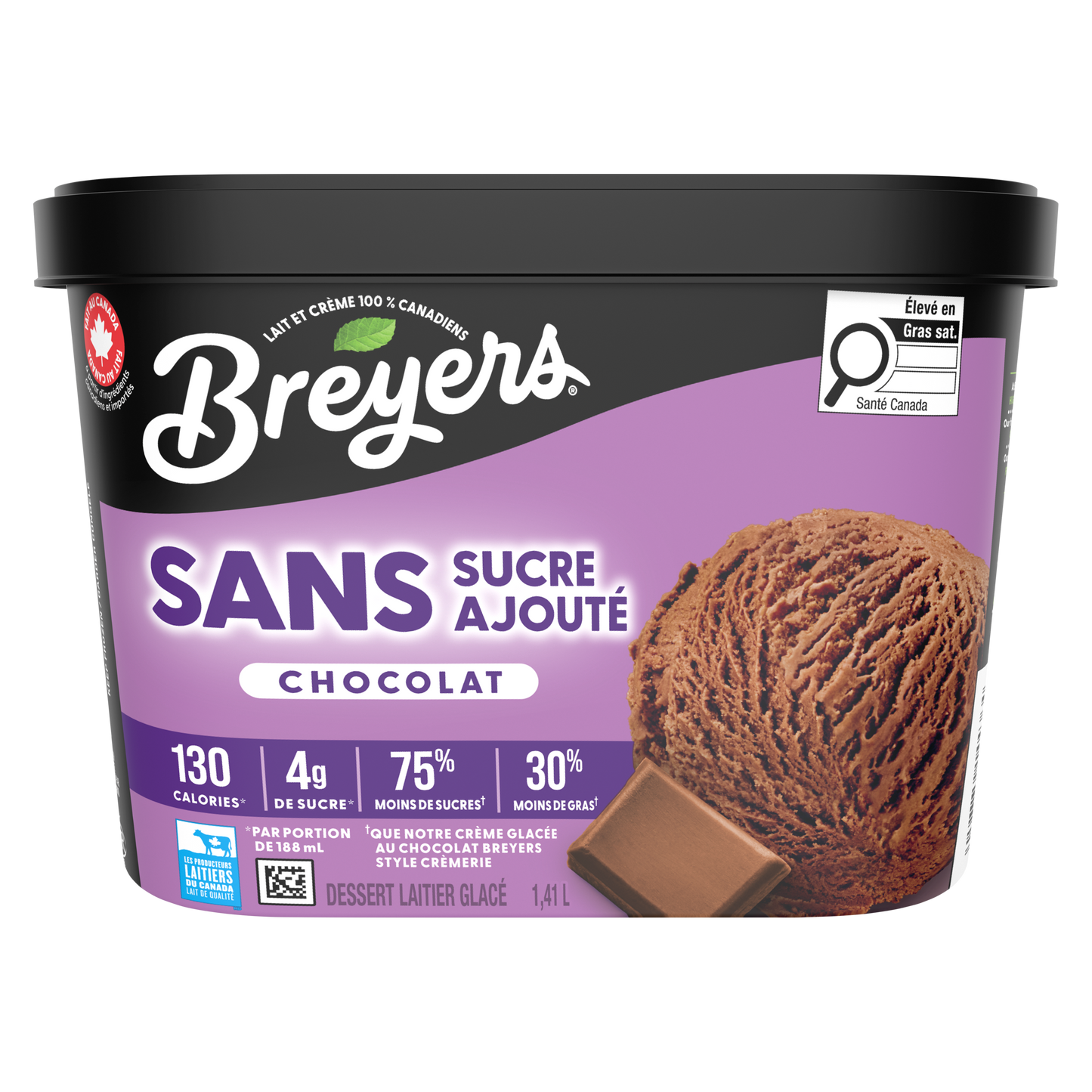 Breyers No Sugar Added Chocolate 1.41L