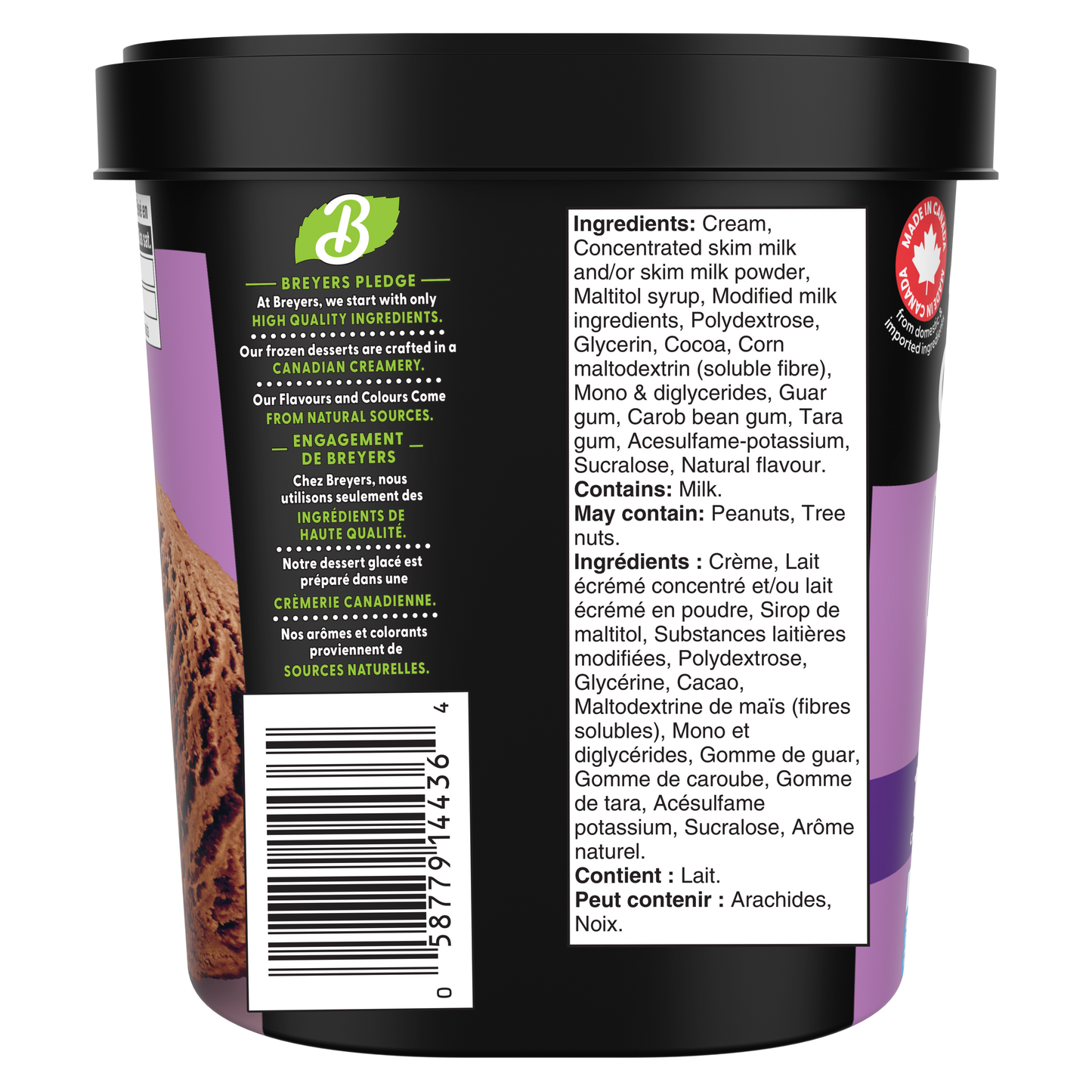 Breyers No Sugar Added Chocolate 1.41L