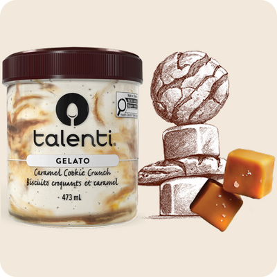 Talenti Caramel Cookie Crunch gelato ingredients