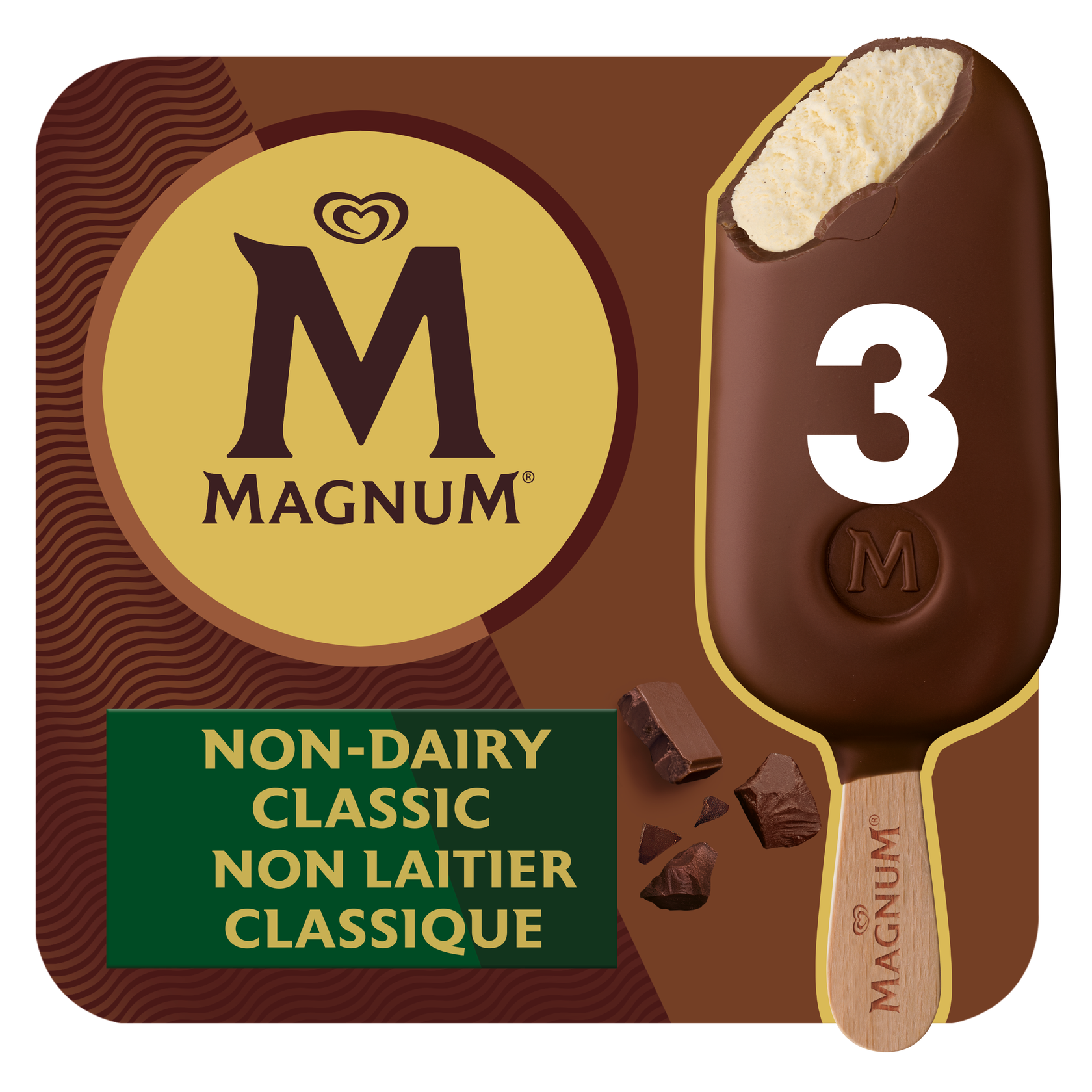Magnum Non Dairy Classic Bars x3