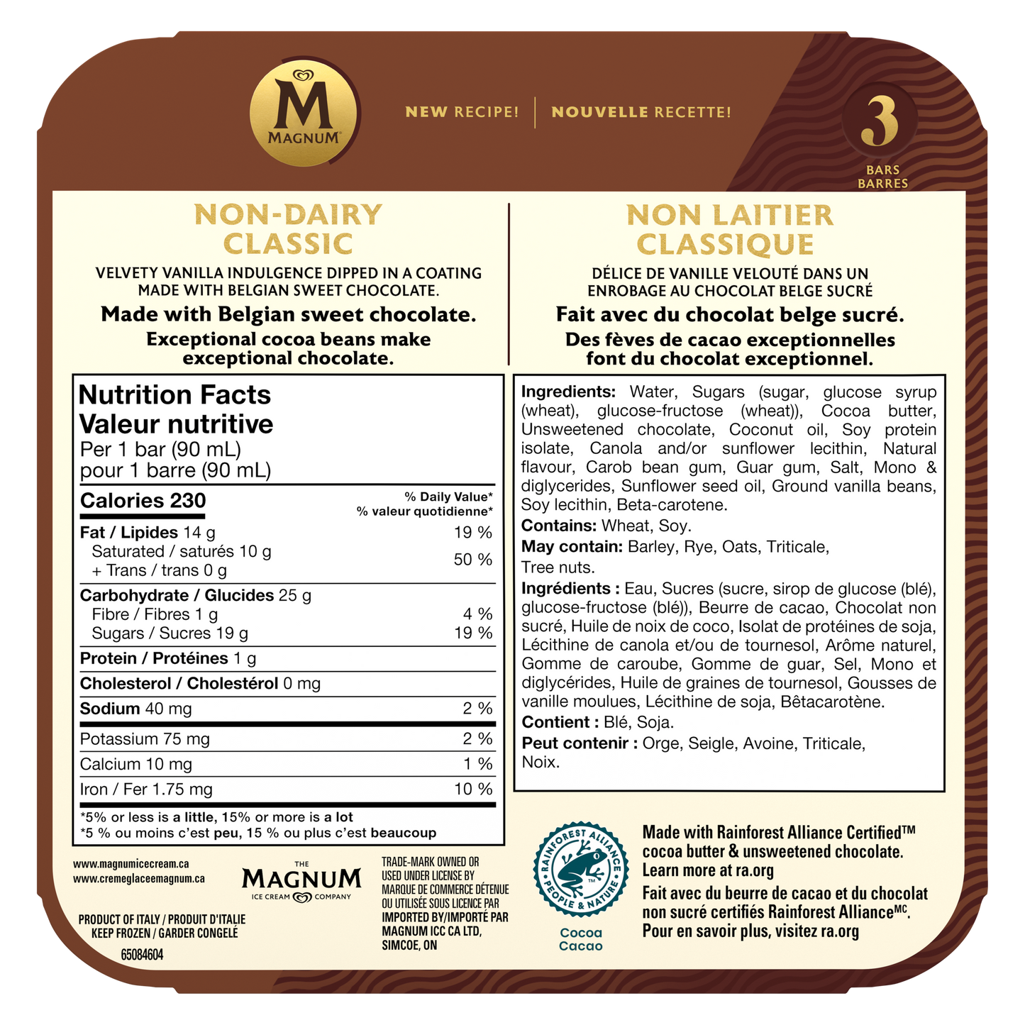 Magnum Non-dairy Classic Bars