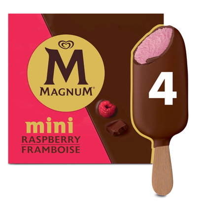 Magnum Mini Raspberry Bars x 4