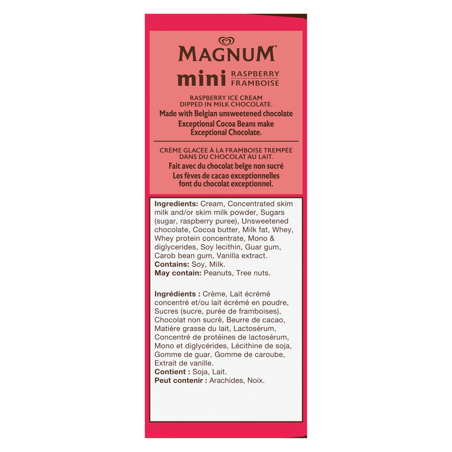 Magnum Mini Raspberry Bars x 4