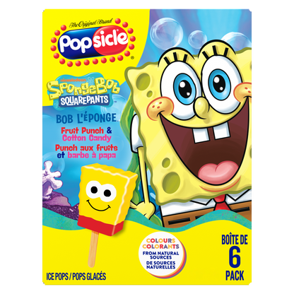 Popsicle SpongeBob Squarepants Ice Pops 6x 60 ml