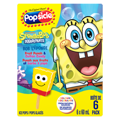 Popsicle SpongeBob Squarepants Ice Pops 6x 60 ml