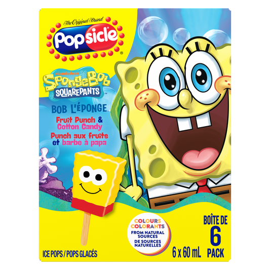 Popsicle SpongeBob Squarepants Ice Pops 6x 60 ml