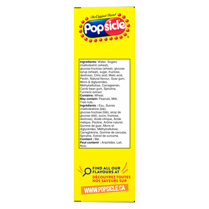Popsicle Illumination's Minions Strawberry, Banana & Blue Raspberry Ice Pops 6x 60 ml